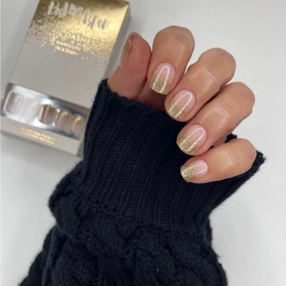 Red Aspen Nail Dashes - Bonnie Pops The Bubbly -  Press-On Nails - Picture 4 of 5